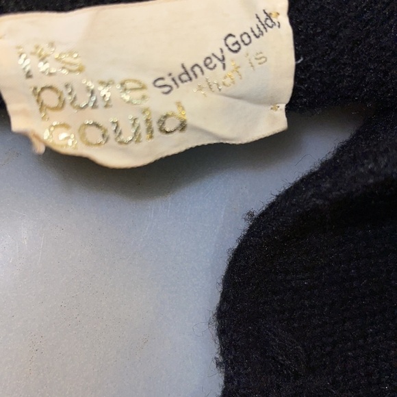 Vintage Sidney Gould Cover Up Sweater Black - Picture 10 of 10